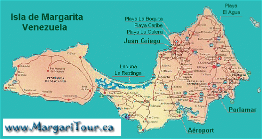 Isla de Margarita, Venezuela - MAP
